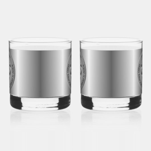25. Silver Wedding Jubiläum Whiskyglas (Rechts)