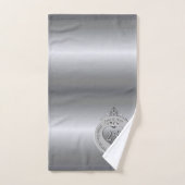 25. Silvery Wedding Jubiläum Badhandtuch Set (Handtuch)