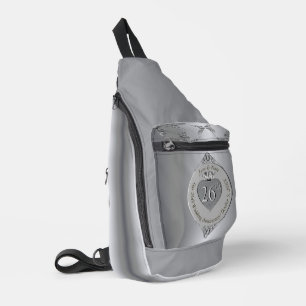 25. Silvery Wedding Jubiläum Print Cut Sew Bag Crossbody Bag