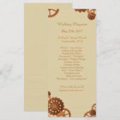 25 Steampunk Cogs and Gears Hochzeitsprogramme Programm (Vorne/Hinten)