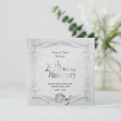 25. Stilvolles Silver-Jubiläum Save The Date (Stehend Vorderseite)