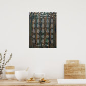 25 Tabelle Elegante RUSTISCHE Herbstplakette Poster (Küche)