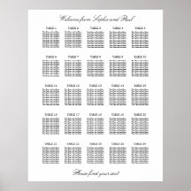25 Tabelle Elegantes Minimalistisches Sitzdiagramm