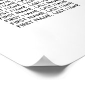 25 Tabelle Große Hochzeitssortierung nach Tabelle Poster (Ecke)