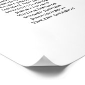 25 Tabelle Rot und Rosa Rosen Hochzeitstabelle Poster (Ecke)