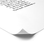 25 Tabelle Rustikal rosa Blumenübersicht Poster (Ecke)