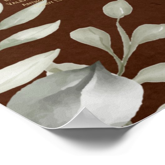 25 Tabelle Rustikale Vegetation Brown Fall SITZEND Poster (Ecke)