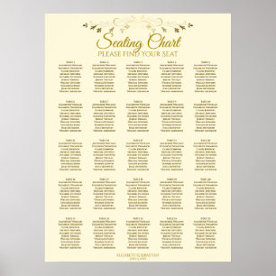 25 Tabellen-elegantes Poster