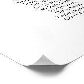 25 Tabellen Unsere Lieblings-Sitzplan Poster (Ecke)