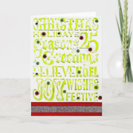 25 Tage Weihnachts-Grußkarte Feiertagskarte