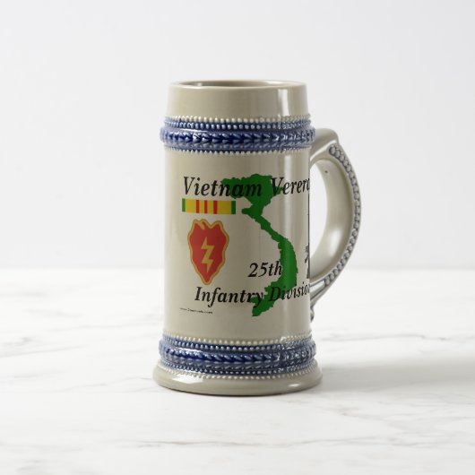 25. Tierarzt bbs/2 Inf Div. Viet Bierglas (VorderseiteRechts)