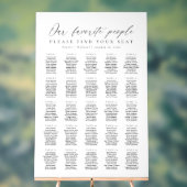 25 Tische Beliebte Personen Acryl Sitzordnung Acrylschild (Neutral)