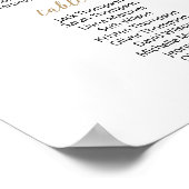 25 Tische finden Sie Ihren Sitzplan Poster (Ecke)