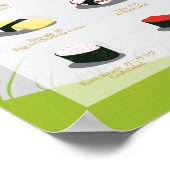 25 TRADITIONELLE SUSHI, WISTERIA, 16"X20" Poster (Ecke)