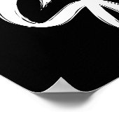 25 % Verkaufszeichen, 18x24 Schwarz und Weiß Verka Poster (Ecke)