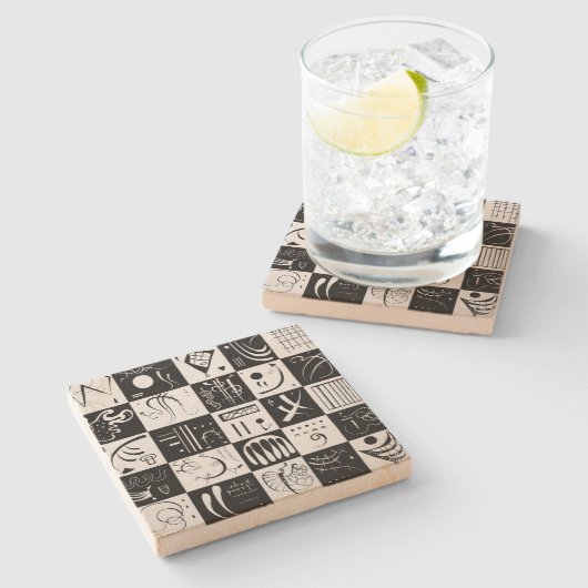 25 von dreißig | Wassily Kandinsky | Steinuntersetzer (Seitenansicht)