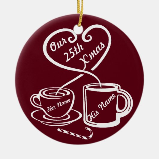 25. Weihnachten Keramikornament (Vorne)