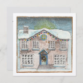 25 Weihnachtstür Feiertagskarte (Vorne/Hinten)