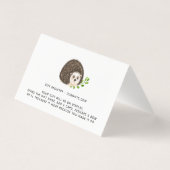 25 x (3 in 1) UAWG/Buchanforderung/Anzeige -IGEL Visitenkarten (Rückseite)