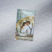 25 x Magnetic Green Marble Save the Date QR Code Magnetische Visitenkarte (Beispiel)