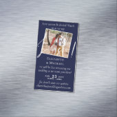 25 x Magnetic Wedding Livestreaming Save the Date Magnetische Visitenkarte (Beispiel)