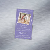 25 x Magnetic Wedding Livestreaming Save the Date Magnetische Visitenkarte (Beispiel)