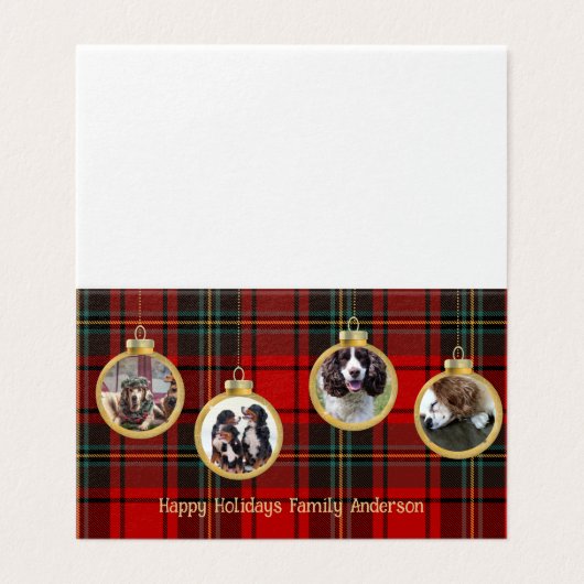 25 x Weihnachts-Foto Baubles Merry Sessing Hope (Außenseite Aufgefaltet)