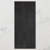 25 Yellow Rose Chalkboard Hochzeitsprogramme Programm (Rückseite)