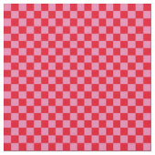 .25 Zoll Karo Rosa und Rote Checkerboard Stoff (Nahaufnahme)