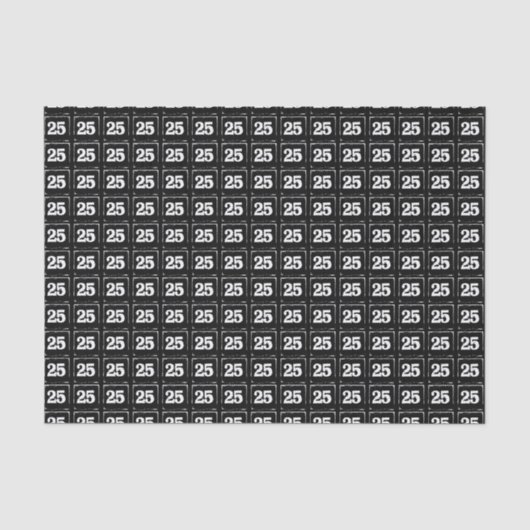 25 zum Schwarzteppichpapier Seidenpapier (Vorderseite)