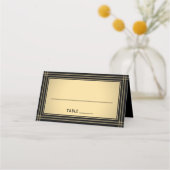 25er Pack Elegante klassische schwarze und goldene Platzkarte (Vorderseite)