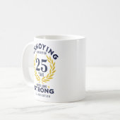 25th Anniversary Gift for couples Kaffeetasse (Vorderseite Links)