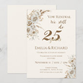 25th anniversary invitation einladung (Vorne/Hinten)