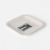 25th Anniversary Party Supplies Wedding Photo Pappteller (Gewinkelt)