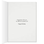 25th Birthday, Crossword Puzzle Birthday Card (Innen (Rechts))