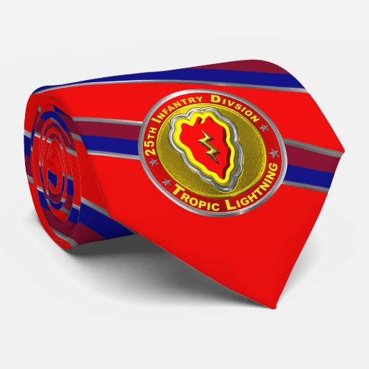 25th Infantry Division "Tropic Lightning" Neck Tie Krawatte (Gerollt)