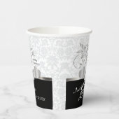 25th Silver and White Wedding Anniversary Pappbecher (Links)