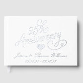 25th Silver Wedding Anniversary Gästebuch (Vorderseite)
