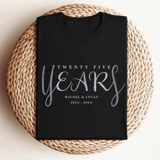 25th Silver Wedding Anniversary Gift T-Shirt