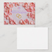 25th Wedding Anniversary Card for Couples – Silver Mitteilungskarte (Vorne/Hinten)