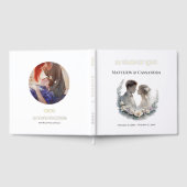 25th Wedding Anniversary Gold Foil Celebration Gästebuch (Voll)