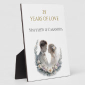 25th Wedding Anniversary Heirloom Celebration Fotoplatte (Seite)