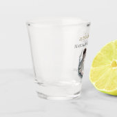 25th Wedding Anniversary Heirloom Celebration Schnapsglas (Links)