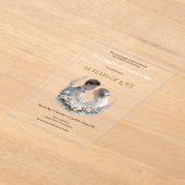 25th Wedding Anniversary Heirloom-Like Celebration Acryleinladungen (Ablage )