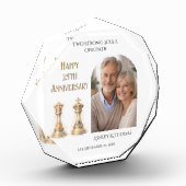 25th Wedding Anniversary King Queen Gift Keepsake Fotoblock (Links)