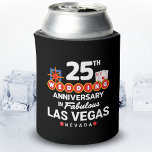 25th Wedding Anniversary Las Vegas Trip Dosenkühler<br><div class="desc">Unique 25th anniversary gift for husband & wife or married paares taking a romantic weekend getaway to Las Vegas to celebrate 25 years of marriage! Novelty souvenir to remember your Vegas trip as hat das zweite Honeymoon vacation or wedding party you never had. "25th Wedding Anniversary in Fabulous Las Vegas...</div>