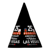 25th Wedding Anniversary Las Vegas Trip Partyhütchen (Rechts)