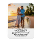 25th Wedding Anniversary Save the Date Photo Magnet (Vertikal)