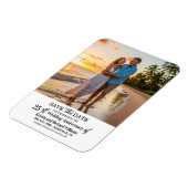 25th Wedding Anniversary Save the Date Photo Magnet (Linke Seite)