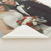 25th Wedding Anniversary Sherpa Blanket Photo Sherpadecke (3/4)